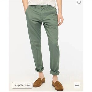 NWT J.Crew Factory Slim-fit flex chino pant Green Blue Size 30 X 30